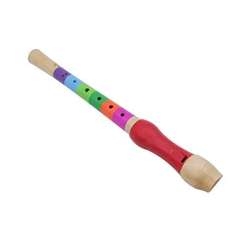 RiToEasysports Flauto, Legno Leggero educativo Giocattolo Flauto in Legno per Bambini Bambini Pratica(Multicolore)