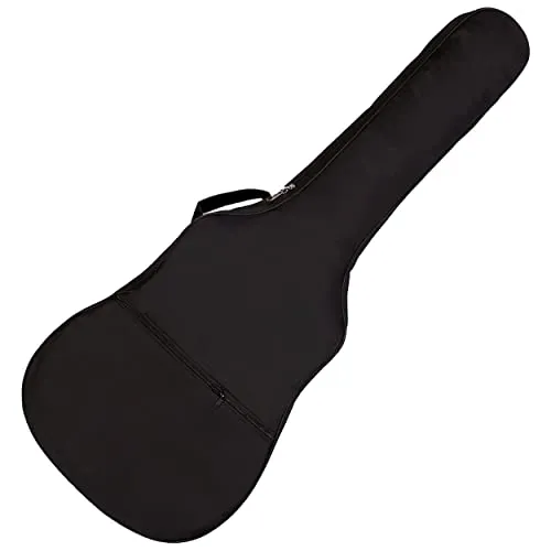 JJonlineStore, custodia da trasporto universale per chitarra classica 3/4 a tracolla, 96,5 cm, custodia protettiva impermeabile, tracolla regolabile, colore: nero