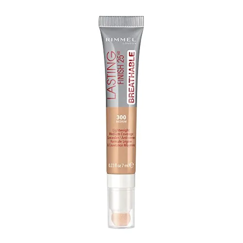 Rimmel London Lasting Finish Breathable 25H Correttore, Copre Occhiaie, Imperfezioni e Discromie, Medium , 7 ml