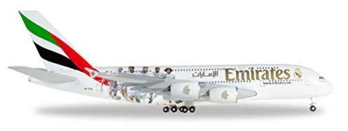 Herpa Emirates Airbus A380 529242 - Gioco in scatola "Real Madrid"