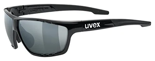 uvex Sportstyle 706, Occhiali Sportivi Unisex Adulto, Black/Silver, one size