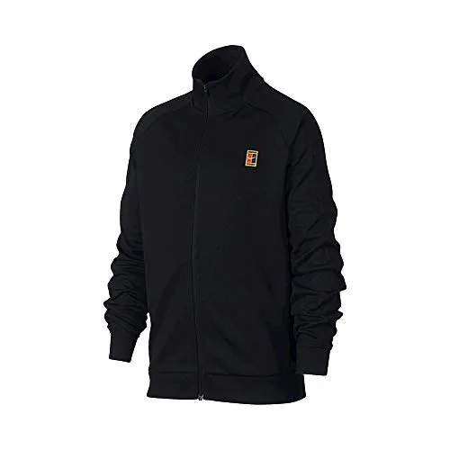 Nike Youth Nkct Warm Up Jacket - Giacca da bambino, Bambino, giacca, BV1093, Nero/Bianco, L