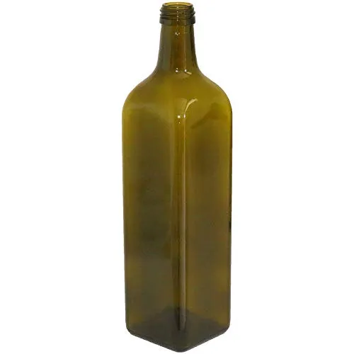 acquaverde 24pezzi Bottiglia Vetro Scuro UVAG marasca Olio liquore Quadra 1000 ml con Tappo