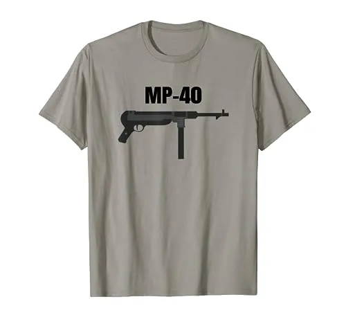Regali di storia militare MP-40 MP40 WW2 Maglietta