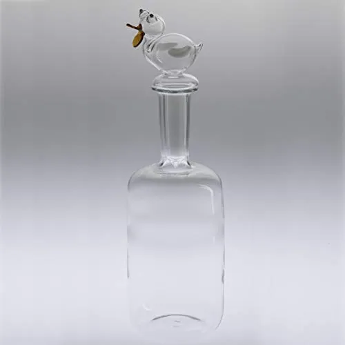 Massimo Lunardon - Caraffa per acqua a forma di anatra in vetro soffiato a mano