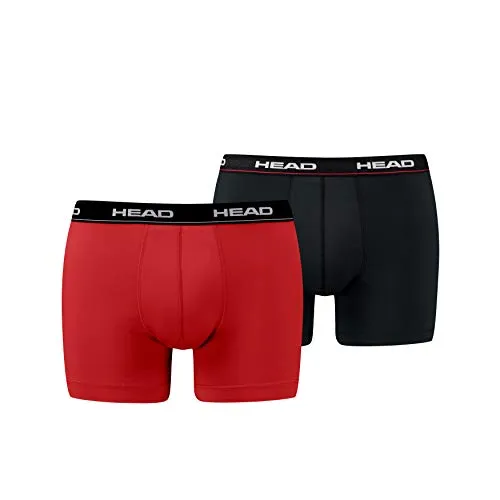 Head Microfiber Boxer 2p Costume da Bagno, Rosso (Red/Black 786), X-Large (Taglia Produttore: 040) (Pacco da 2) Uomo