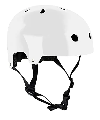 Sfr Skates H159, Casco Unisex – Adulto, Bianco, S/M 53-56 cm