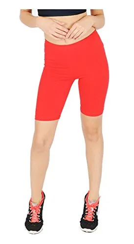 The Celebrity Fashion Womens Active Bike Gym Workout Ciclismo Pantaloncini Running Casual Sport Leggings Rosso 56-58