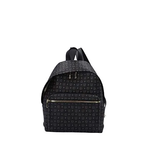 Pollini Heritage backpack Tapiro Pvc calf leither black