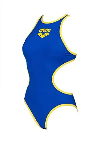 ARENA ITALIA SPA Woman One Piece One BIGLOGO 001198 (38, Neon Blue)