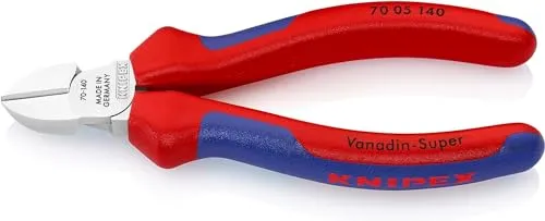 Knipex Tronchese Laterale per Meccanica Bonderizzata Nera, Rivestiti in Materiale Bicomponente 140 Mm 70 02 140