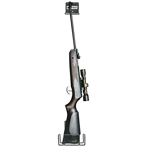 Boomstick Gun Accessories Boom-10022 rastrelliera Singola per Tutti i Tipi di Fucile e Pistola, in Metallo Rivestito in Vinile, Colore: Nero