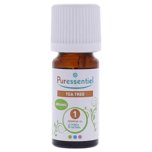 Puressentiel Olio Essenziale di Tea Tree, 100% Puro e Naturale, OEBBD (Olio Essenziale Botanicamente e Biochimicamente Definito), Da Agricoltura Biologica, Vegan e Cruelty Free, 10 ml