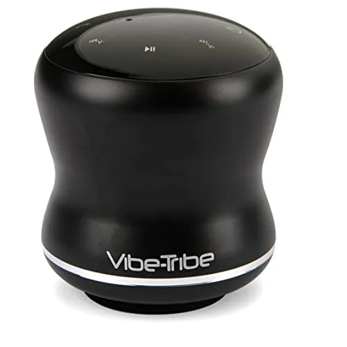 Vibe-Tribe Mamba - Black: 18 Watt Wireless Vibration Speaker con Touch Screen, Daisy-Chain, Vivavoce e Vacuum Base integrata