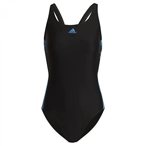 adidas SH3.RO 3S Suit, Costume da Nuoto Donna, Black/Blue Rush, 44