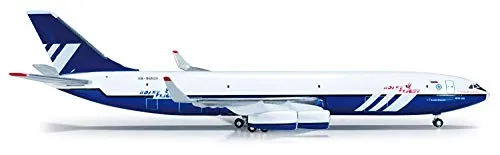 Herpa Wings 518390 - Modellino aereo Polet Airlines Ilyushin IL-96-400T in metallo, scala 1:500