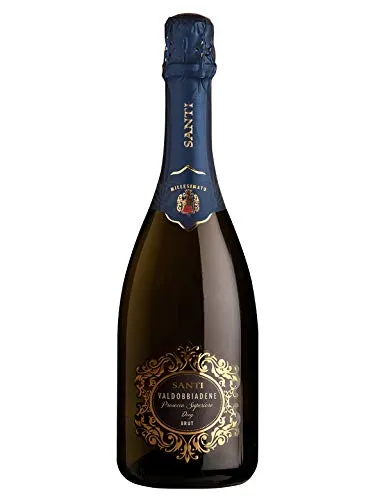 VALDOBBIADENE Prosecco Superiore DOCG Brut - Santi - Vino bianco spumante 2018 - Bottiglia 750 ml