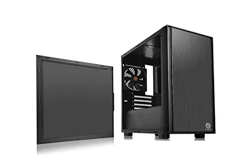 Thermaltake Versa H17 Micro-Tower Black computer case - computer cases (Micro-Tower, PC, SPCC, Micro-ATX,Mini-ITX, Black, 15.5 cm)
