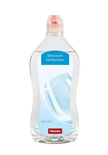 Miele 11772100 GSA RA 503 L Brillantante per Lavastoviglie, Asciugatura Ottimale e Finitura Brillante con Formula di Protezione del Vetro, Flacone in Plastica Riciclata al 100 Percento, 500 ml