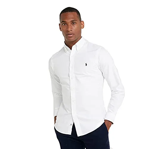 Ralph Lauren Oxford Shirt Slim Fit (XXL, Pure White)