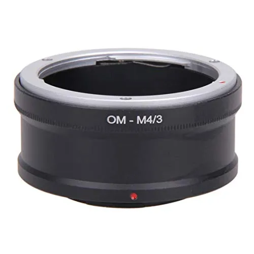 Dynamovolition Om-M4 / 3 Anello Adattatore per Obiettivo Om Lens Micro 4/3 M43 Anello Adattatore per Obiettivo per Fotocamera Corpo inverso per Olympus