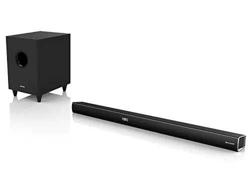 Sharp Soundbar HT-SBW260, 3.1, Wireless Home Theatre, Dolby Digital, HDMI ARC-CEC, 4K Pass Through, Bluetooth, Telecomando, 600 W, 96 cm