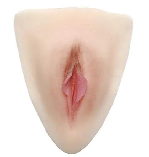 Ajusen Realistic Fake Vagina Camel Toe Silicone Vagina per Crossdresser Transgender Shemale (Pluggable2)