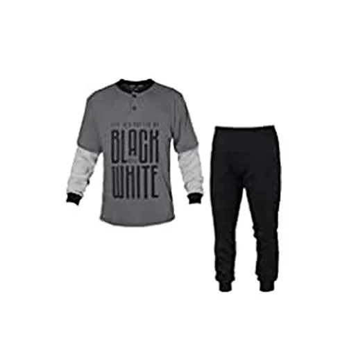 Pigiama Junior Homewear Juventus Prodotto Ufficiale Interlock (16ANNI, Antracite 1583)