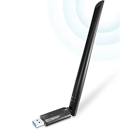 Adattatore WiFi USB 3.0 Adattatore di rete wireless dual band 1300 Mbps 802.11 AC 6dBi Antenna per PC desktop Dongle Wi-Fi compatibile Windows 10/7 /8/8.1 / XP Mac OS X 10.6-10.15