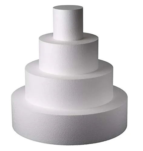 NonSoloFimo Base per Torta Circolare in polistirolo per Cake Design Altezza 10 cm, Diametro a Scelta (Diametro 10)