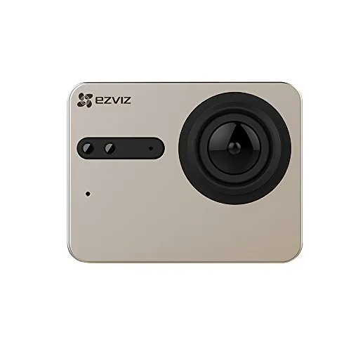 EZVIZ S5 Sports Camera, Risoluzione 4K o Video FullHD, Foto Fino a 16 Megapixels, WiFi e Bluetooth 4.0, APP per iOS e Android, Champagne Silver