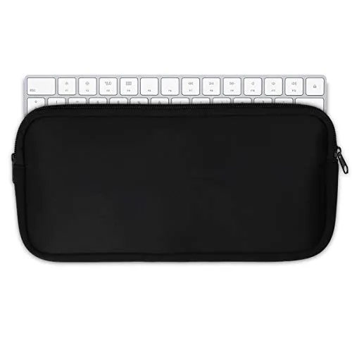 kwmobile Custodia Tastiera Wireless Compatibile con Apple Magic Keyboard - Porta Tastiera PC Portatile - Copri Tastiera Computer Nero