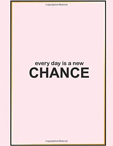 New Chance: Grid Paper Notebook 100 pages 8.5” x 11” Pink Cover