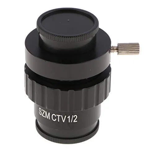 H HILABEE Fotocamera con Interfaccia CCD da 1 / 2CTV per Adattatore C-Mount 0,3X per Microscopio Stereo SZM