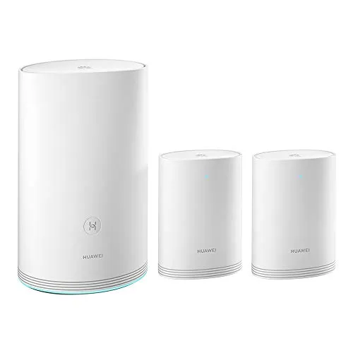 Huawei Wi-Fi Q2 Pro (1 Base + 2 Satelliti), Sistema Wi-Fi per la Casa, Gigabit Powerline, Porte GE Complete, Roaming senza Interruzioni, Ottimizzazione Wi-Fi 5 GHz, Minore Latenza, Plug & Play