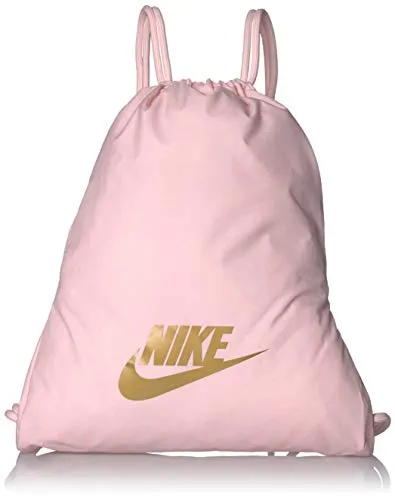 Nike Nk Heritage Gmsk-2.0 Long Sleeve Top, Uomo, Echo Pink/Echo Pink/Metallic Gold, Misc