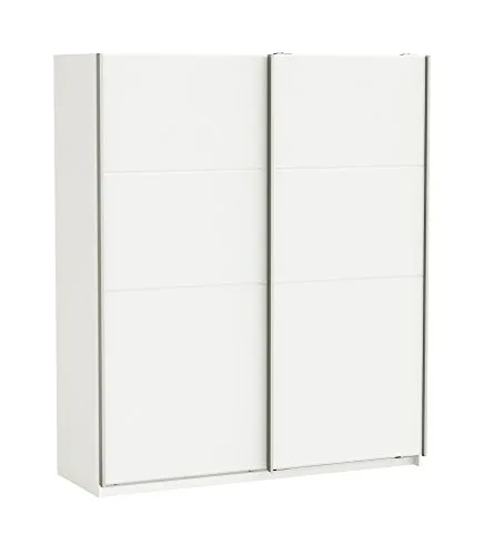 Demeyere Sensas Armadio, in Legno, Colore: Bianco Perlato, Dimensioni: 170 x 60 x 203 cm