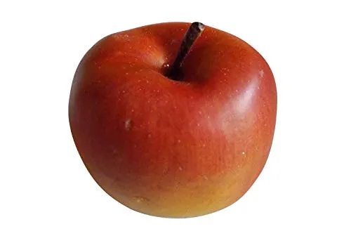 Finta alimentare grande mela, giallo e rosso – geschäumtes alimentari finta, finto Food, decorazione, frutta finta, idea regalo