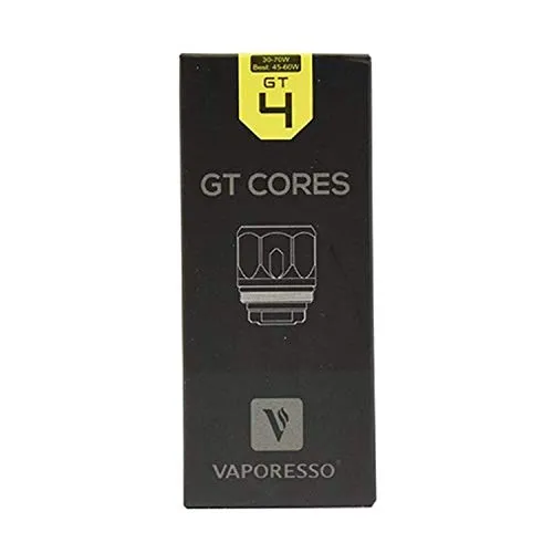 Vaporesso Gt Core Treccine per NRG Serbatoio GT2 GT4 GT6 GT8 Gt Ccell - 3 Confezioni (senza Nicotina) - GT4-0.15Ω - (30w to 70w)