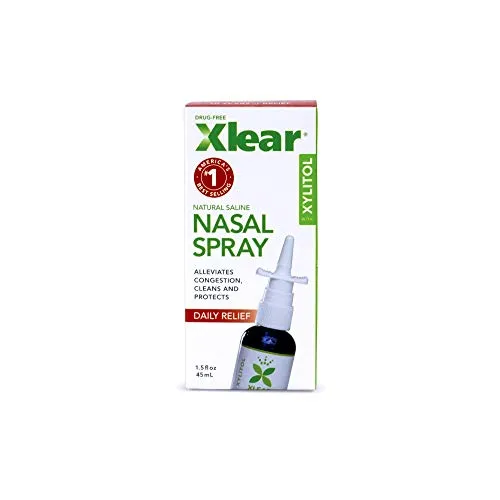 Xlear, spray nasale soluzione salina con xilitolo, 45 ml