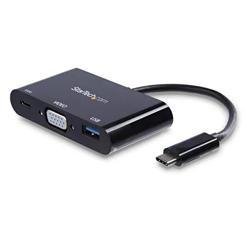 STARTECH.COM Adatattore Multifunzione USB-C a VGA con Porta USB-A e Power Delivery