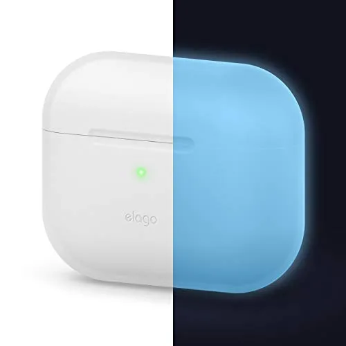 Elago Originale Custodia Silicone Compatìbile con Apple AirPods PRO (2019) - 360° Protezione Completa del Corpo, Premium Silicone [Adatta Comprovata] (Nightglow Blu)