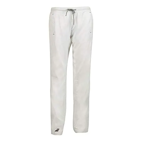 Babolat Core Club Pant Girl, Pantaloni Bambina, Bianco/Bianco, 6-8