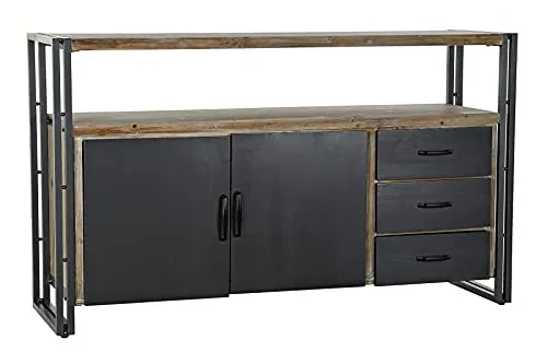 DT MB-180885 Buffet, Abete, Nero, Estándar