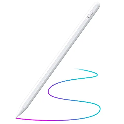 CiSiRUN Penna Touch con Rifiuto Palm Compatibile con iPad 2018-2020 e Nuovo, Matita iPad di 2 Gen con magnetismo e Punta della Penna fine 1,0 mm ad Alta sensibilità, Senza Schermo AntiGraffio
