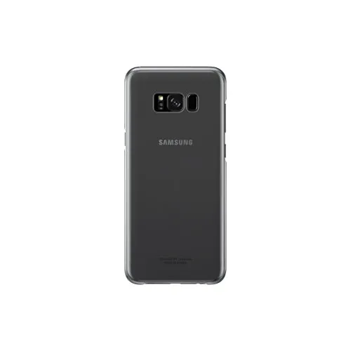 Samsung Clear Cover, Copertina per Samsung S8 Plus, Nero (Black)
