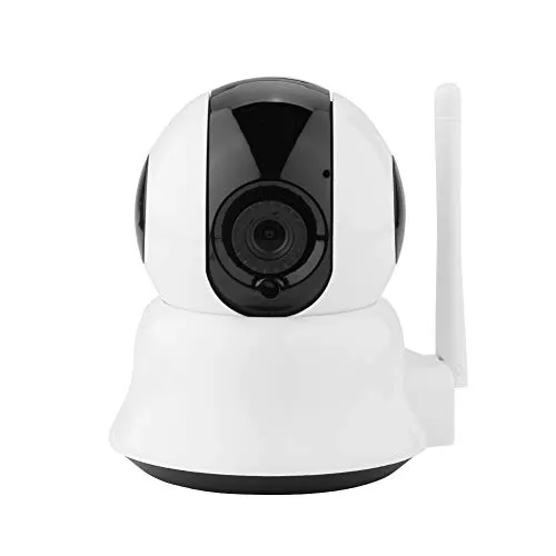 Telecamera di Sorveglianza WiFi, 720P HD Videocamera Baby Monitor per animali domestici, Telecamera IP intelligente Wireless IP Camera con visione notturna e rilevamento del movimento(Bianca)