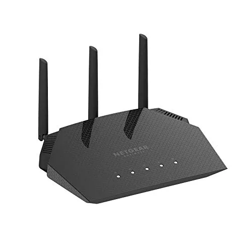 Netgear Access Point WiFi 6 WAX204, Velocità WiFi Dual Band AX1800, 4 porte Ethernet 1G, protezione WPA3, creazioni di 3 reti wireless separate