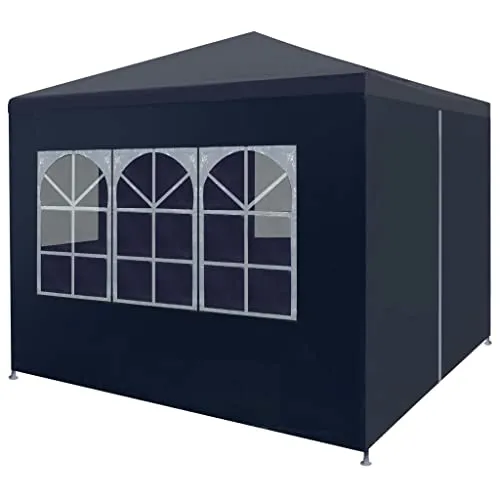 vidaXL Gazebo da Giardino 3x12m Blu Robusto Tenda da Festa Tendone per Esterni