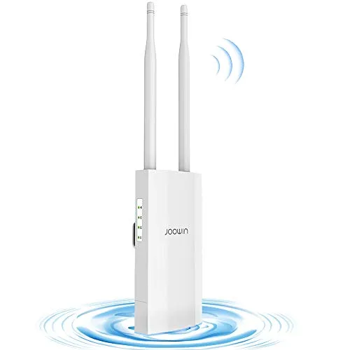 JOOWIN Outdoor Access Point Wireless 1200 Mbps Esterno WiFi Extender con Poe Dual Band 2.4&5.8GHz Amplificatore WiFi Impermeabile 2 Antenna AP/Ripetitore/Router/modalità Bridge